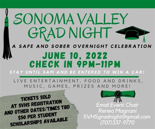 Sonoma Valley Grad Night June 10, 2022